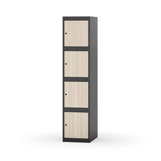 Novis koulukaappi, tasakatto, 4:1, L40 cm