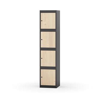 Novis koulukaappi, tasakatto, 4:1, L40 cm