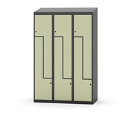 Novis Z koulukaappi, vinokatto, 6-lok, L 120 cm