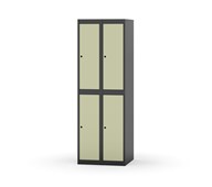 Novis vaatekaappi, tasakatto, 2:2, L60 cm