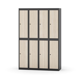Novis vaatekaappi, tasakatto, 2:4, L120 cm