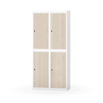 Novis vaatekaappi, tasakatto, 2:2, L80 cm