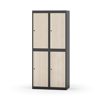 Novis vaatekaappi, tasakatto, 2:2, L80 cm