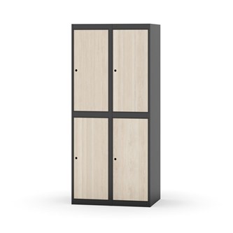 Novis vaatekaappi, tasakatto, 2:2, L80 cm