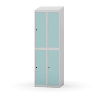 Novis vaatekaappi, vinokatto, 2:2, L60 cm