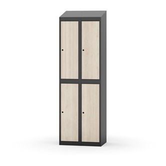 Novis vaatekaappi, vinokatto, 2:2, L60 cm