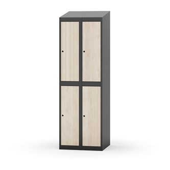 Novis vaatekaappi, vinokatto, 2:2, L60 cm