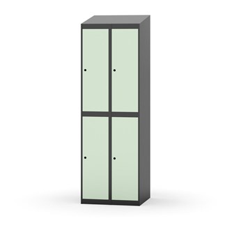 Novis vaatekaappi, vinokatto, 2:2, L60 cm