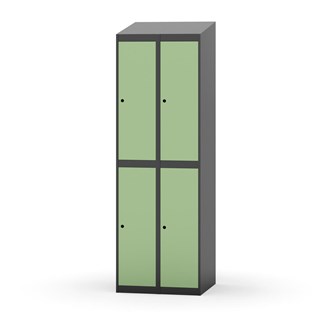 Novis vaatekaappi, vinokatto, 2:2, L60 cm