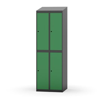 Novis vaatekaappi, vinokatto, 2:2, L60 cm