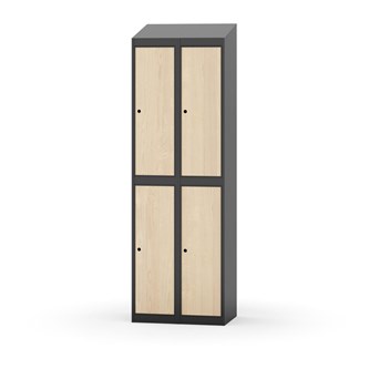 Novis vaatekaappi, vinokatto, 2:2, L60 cm