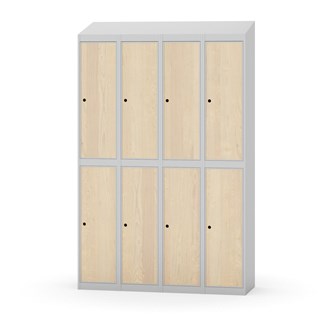 Novis vaatekaappi, vinokatto, 2:4, L120 cm