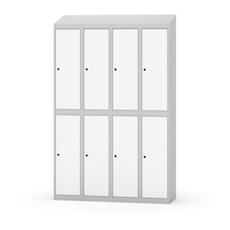 Novis vaatekaappi, vinokatto, 2:4, L120 cm