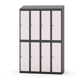 Novis vaatekaappi, vinokatto, 2:4, L120 cm