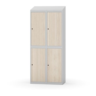 Novis vaatekaappi, vinokatto, 2:2, L80 cm