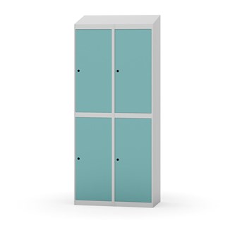 Novis vaatekaappi, vinokatto, 2:2, L80 cm