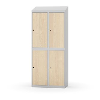 Novis vaatekaappi, vinokatto, 2:2, L80 cm