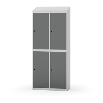 Novis vaatekaappi, vinokatto, 2:2, L80 cm