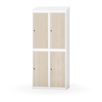 Novis vaatekaappi, vinokatto, 2:2, L80 cm