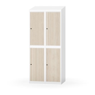 Novis vaatekaappi, vinokatto, 2:2, L80 cm