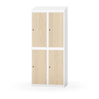 Novis vaatekaappi, vinokatto, 2:2, L80 cm