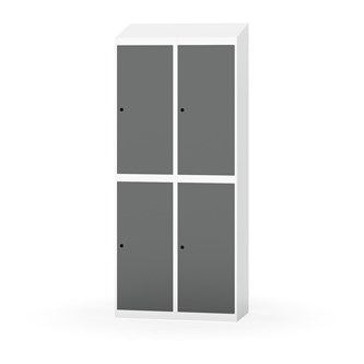 Novis vaatekaappi, vinokatto, 2:2, L80 cm