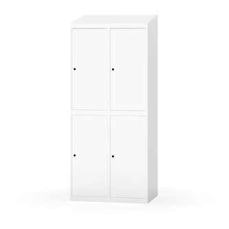 Novis vaatekaappi, vinokatto, 2:2, L80 cm