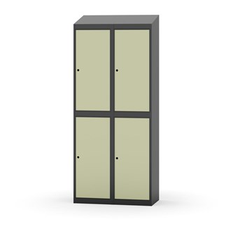 Novis vaatekaappi, vinokatto, 2:2, L80 cm