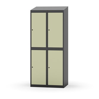 Novis vaatekaappi, vinokatto, 2:2, L80 cm