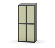 Novis vaatekaappi, vinokatto, 2:2, L80 cm