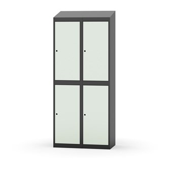 Novis vaatekaappi, vinokatto, 2:2, L80 cm