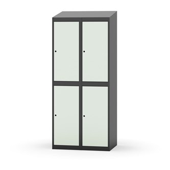 Novis vaatekaappi, vinokatto, 2:2, L80 cm