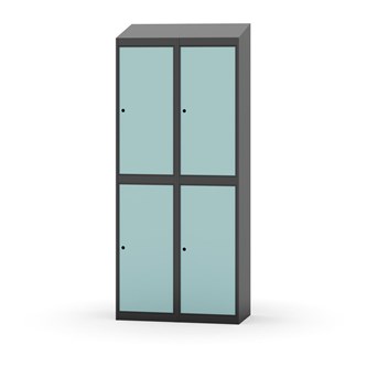 Novis vaatekaappi, vinokatto, 2:2, L80 cm