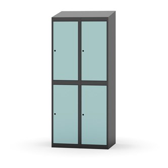 Novis vaatekaappi, vinokatto, 2:2, L80 cm