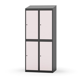 Novis vaatekaappi, vinokatto, 2:2, L80 cm