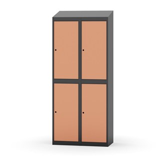 Novis vaatekaappi, vinokatto, 2:2, L80 cm