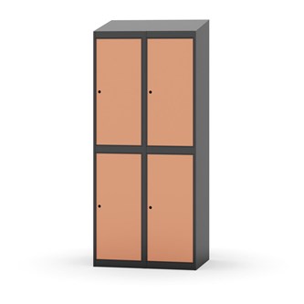 Novis vaatekaappi, vinokatto, 2:2, L80 cm