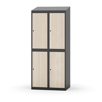 Novis vaatekaappi, vinokatto, 2:2, L80 cm