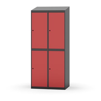 Novis vaatekaappi, vinokatto, 2:2, L80 cm