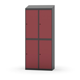 Novis vaatekaappi, vinokatto, 2:2, L80 cm