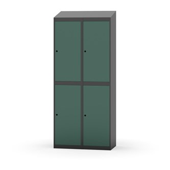 Novis vaatekaappi, vinokatto, 2:2, L80 cm