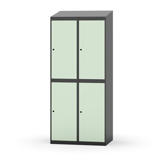 Novis vaatekaappi, vinokatto, 2:2, L80 cm