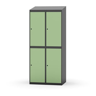 Novis vaatekaappi, vinokatto, 2:2, L80 cm