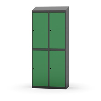 Novis vaatekaappi, vinokatto, 2:2, L80 cm