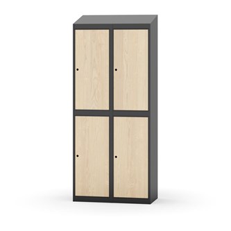 Novis vaatekaappi, vinokatto, 2:2, L80 cm