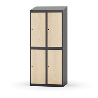 Novis vaatekaappi, vinokatto, 2:2, L80 cm