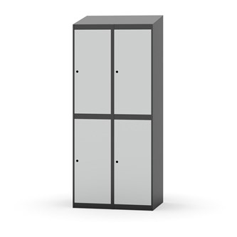 Novis vaatekaappi, vinokatto, 2:2, L80 cm