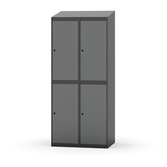 Novis vaatekaappi, vinokatto, 2:2, L80 cm