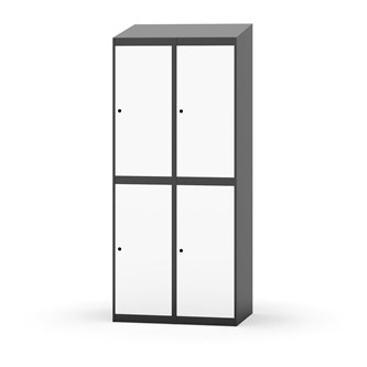 Novis vaatekaappi, vinokatto, 2:2, L80 cm