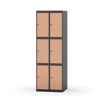 Novis lokerokaappi, tasakatto, 3:2, L 60 cm